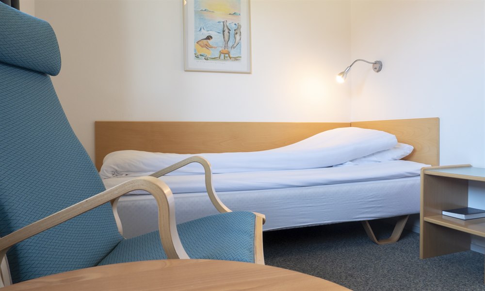 Enkel Standard Hotel Søma Sisimiut. Foto.