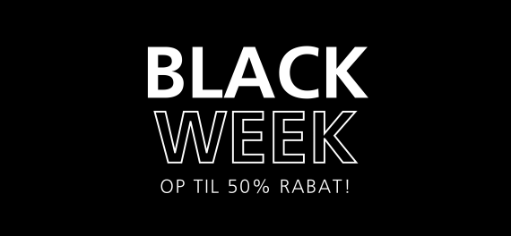 Black Week op til 50 % rabat! Grafikk.