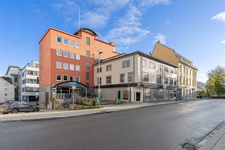 Hotellet set udefra.